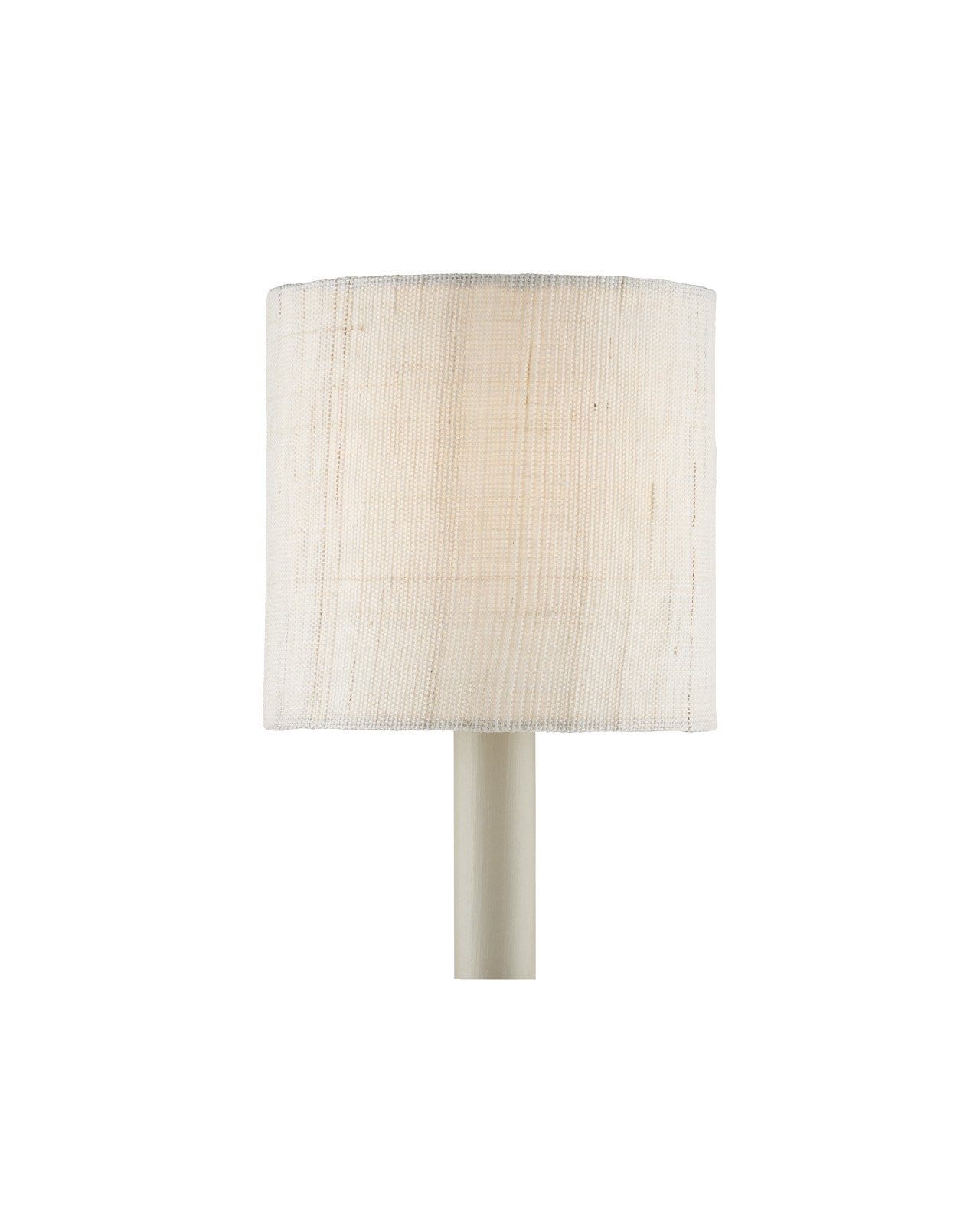 Ivory Fine Grasscloth Drum Chandelier Shade